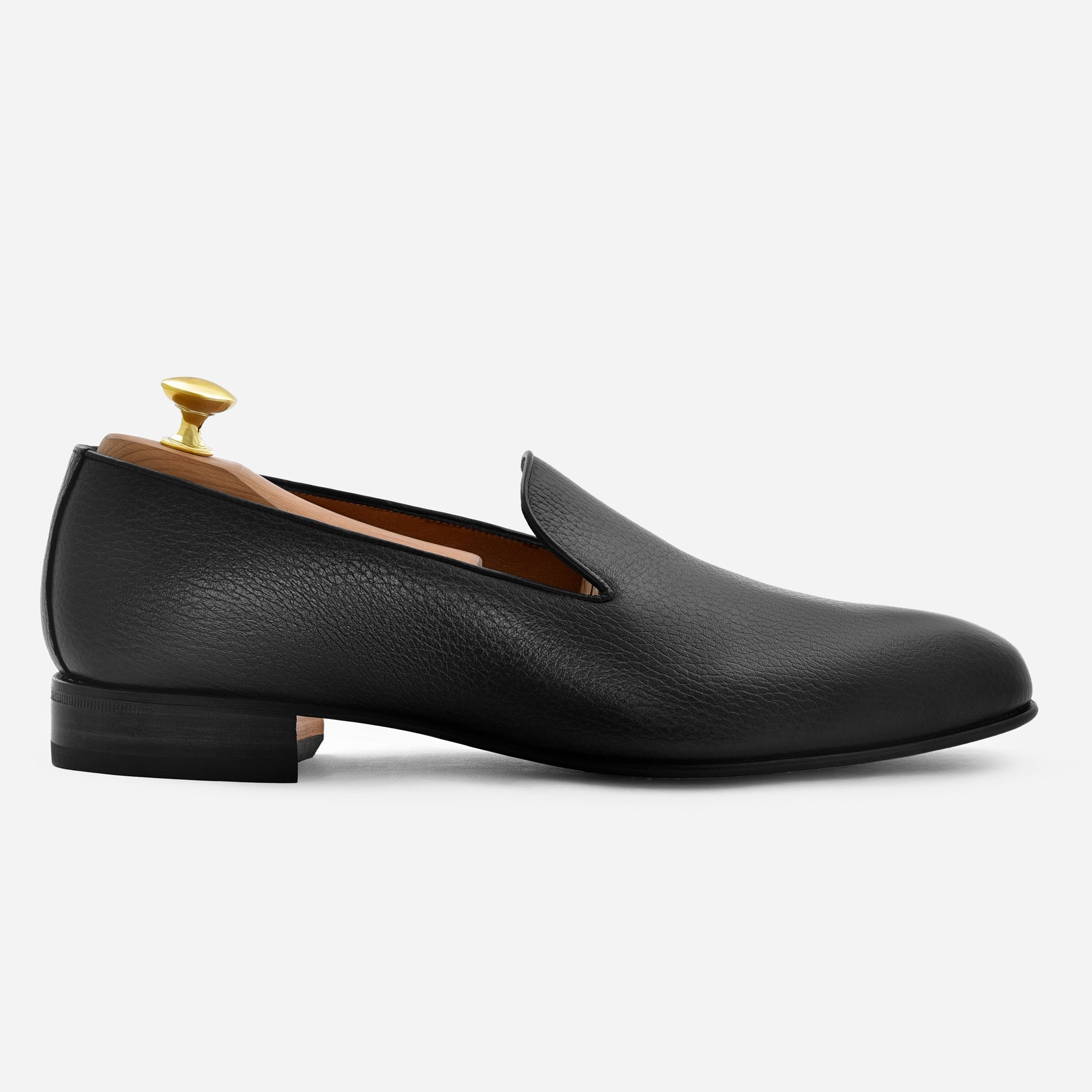 Langford Men's Pebbled Leather Wholecut Loafers