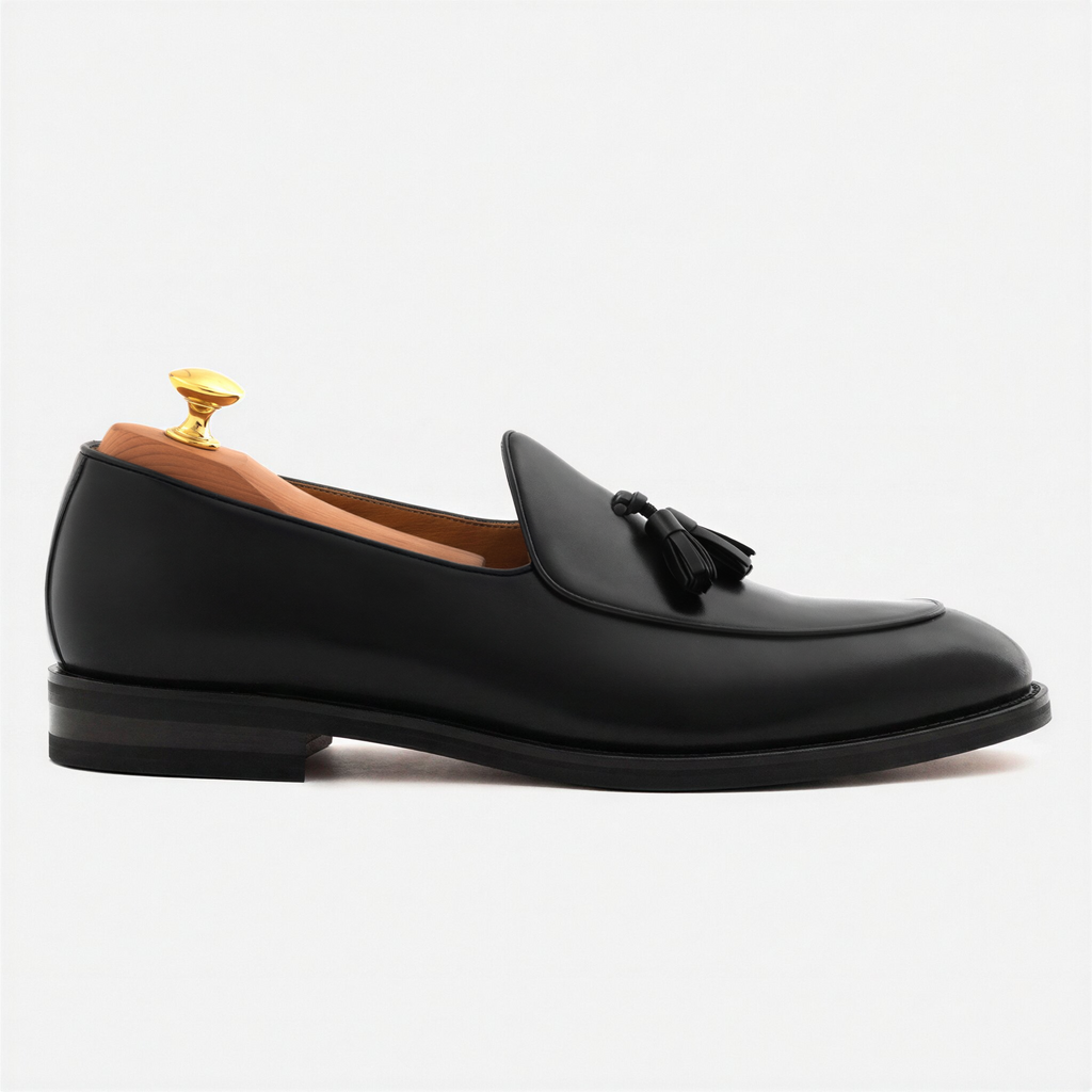 Perry Men's Belgian Loafer in Premium Full-Grain Leather