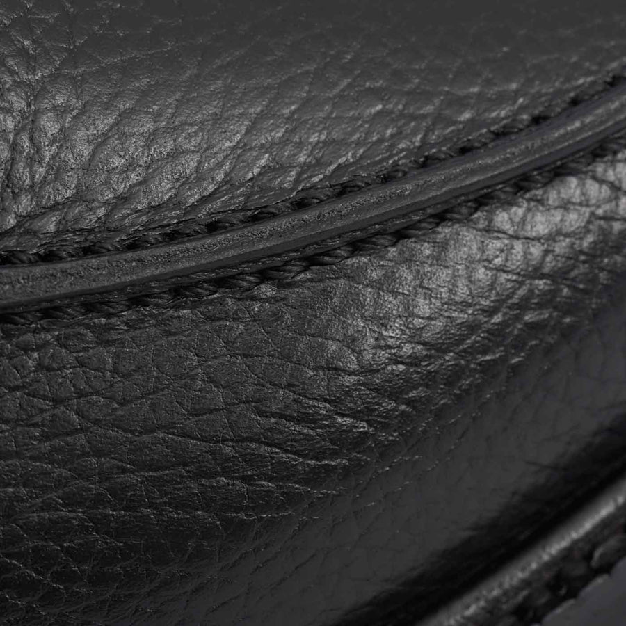 Pebbled full-grain leather