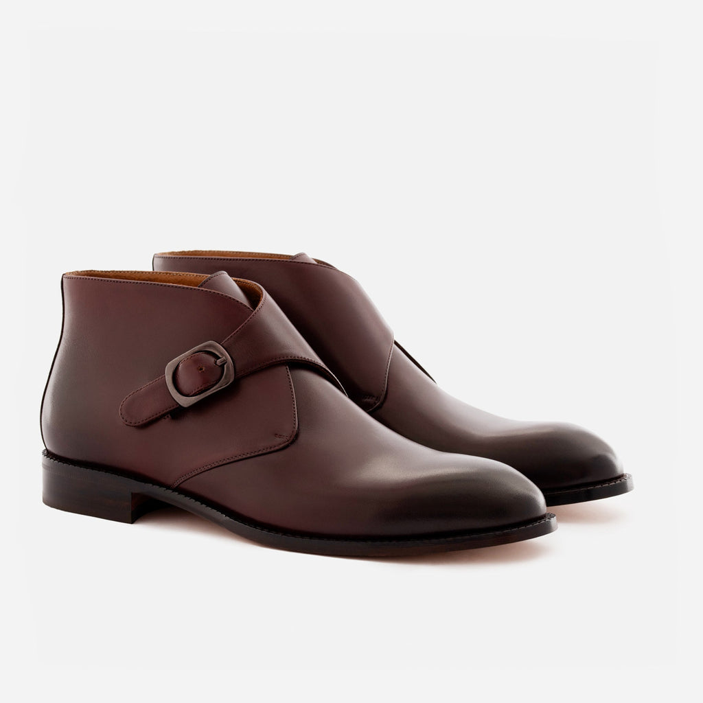 Men’s Gregory Buckle Boots in Premium Full-Grain Leather