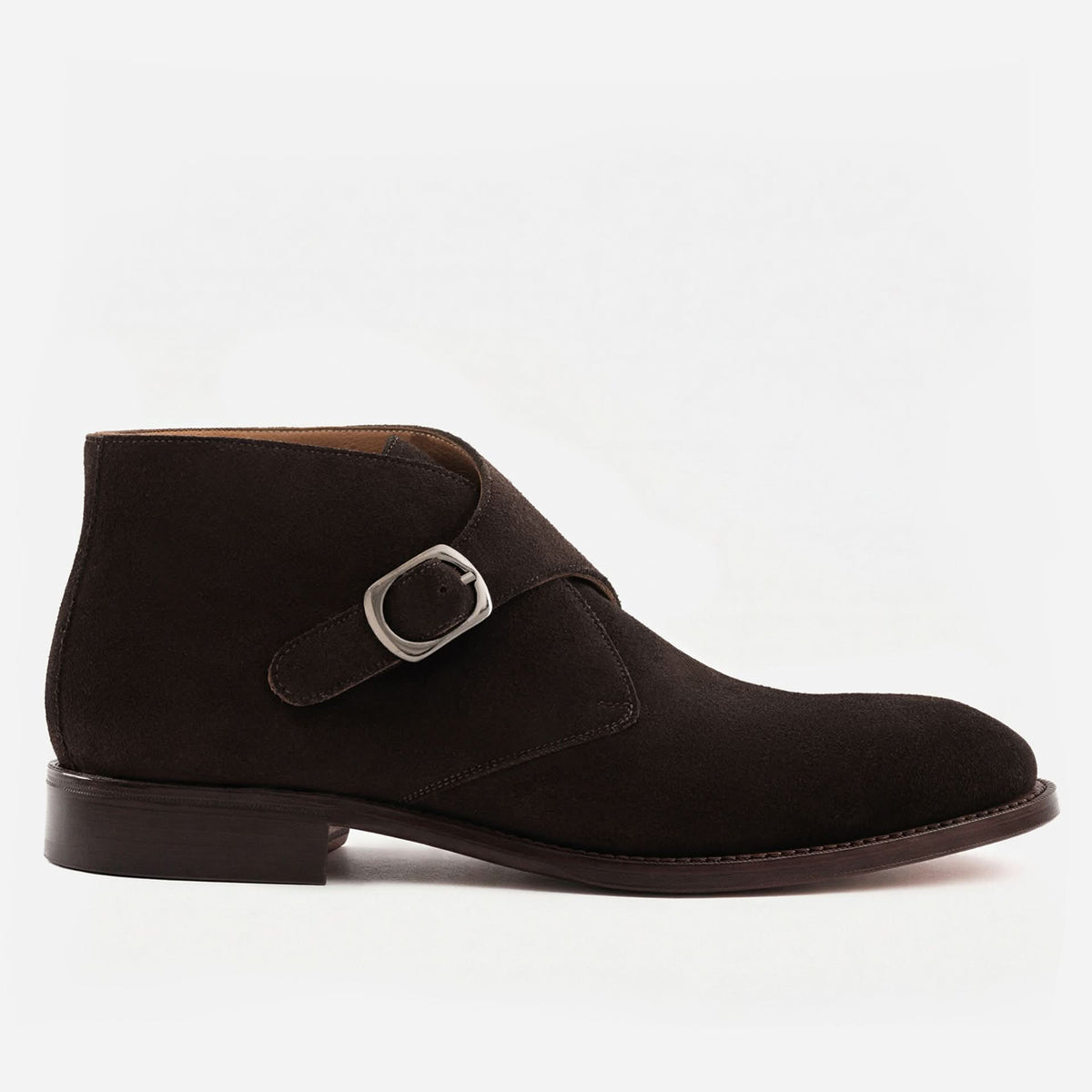 Anatomy of the Gregory Buckle Boot in Water-Repellent Suede