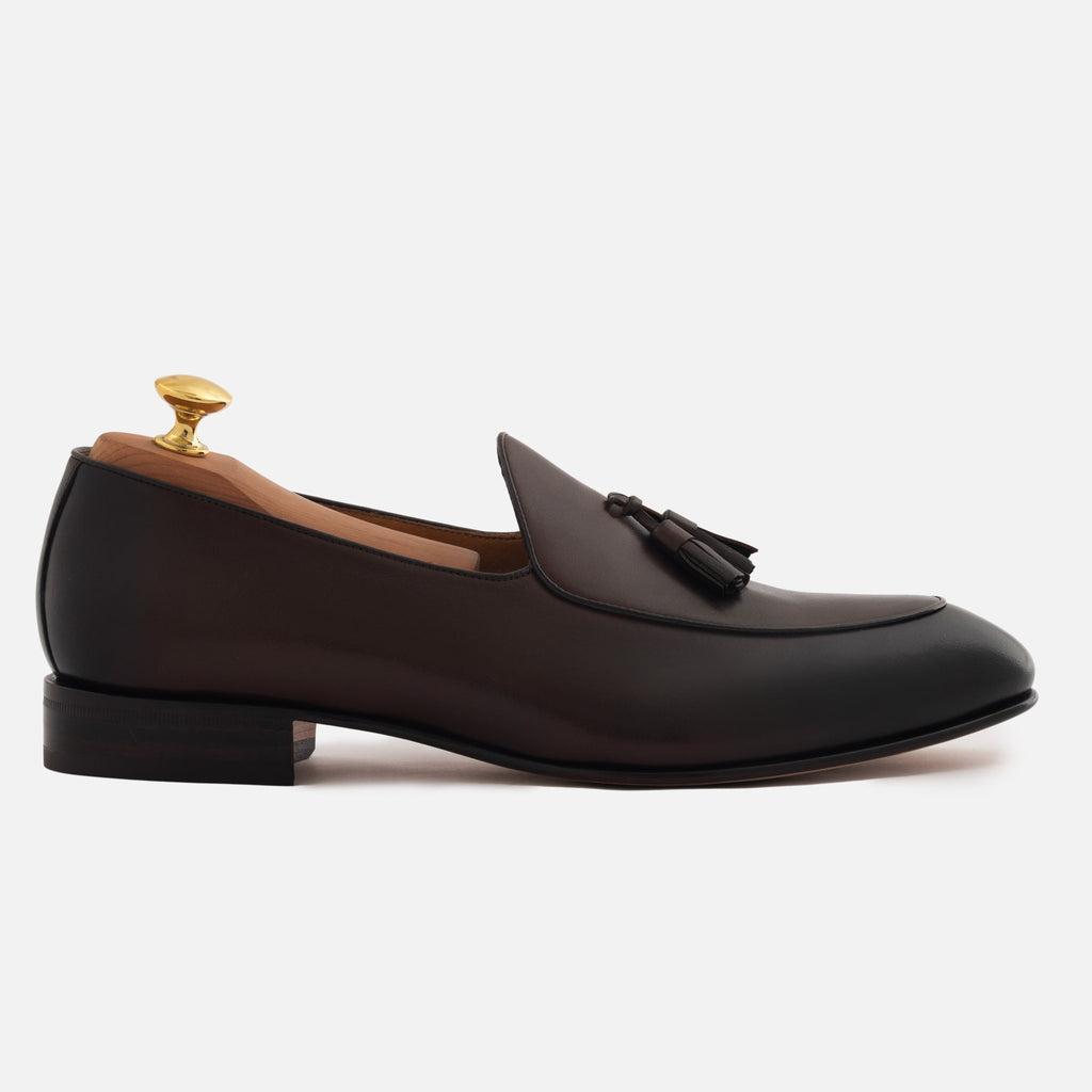 Perry Men's Belgian Loafer in Premium Full-Grain Leather