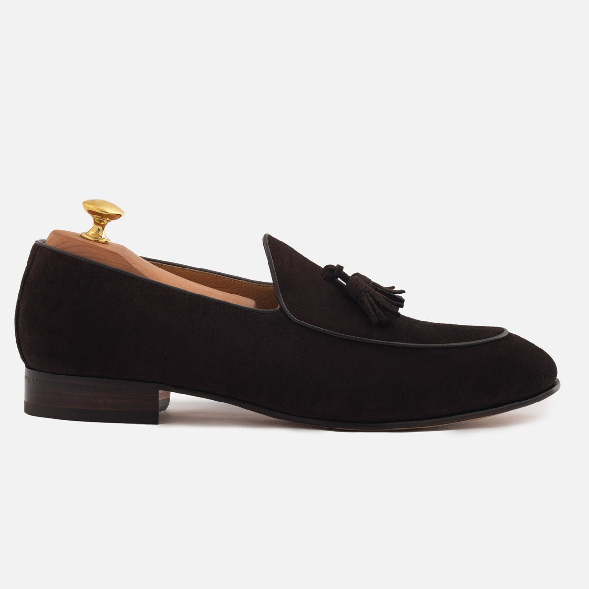 Anatomy of the Perry Belgian Loafer in Water-Repellent Suede
