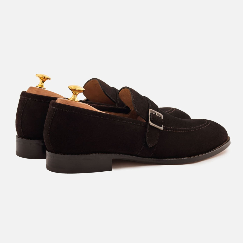 Archie Men’s Belted Loafers – Water-Repellent Suede