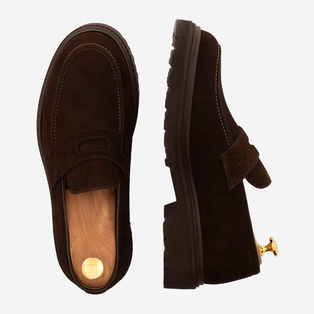 Fuentes Water-Repellent Suede Loafers for Men