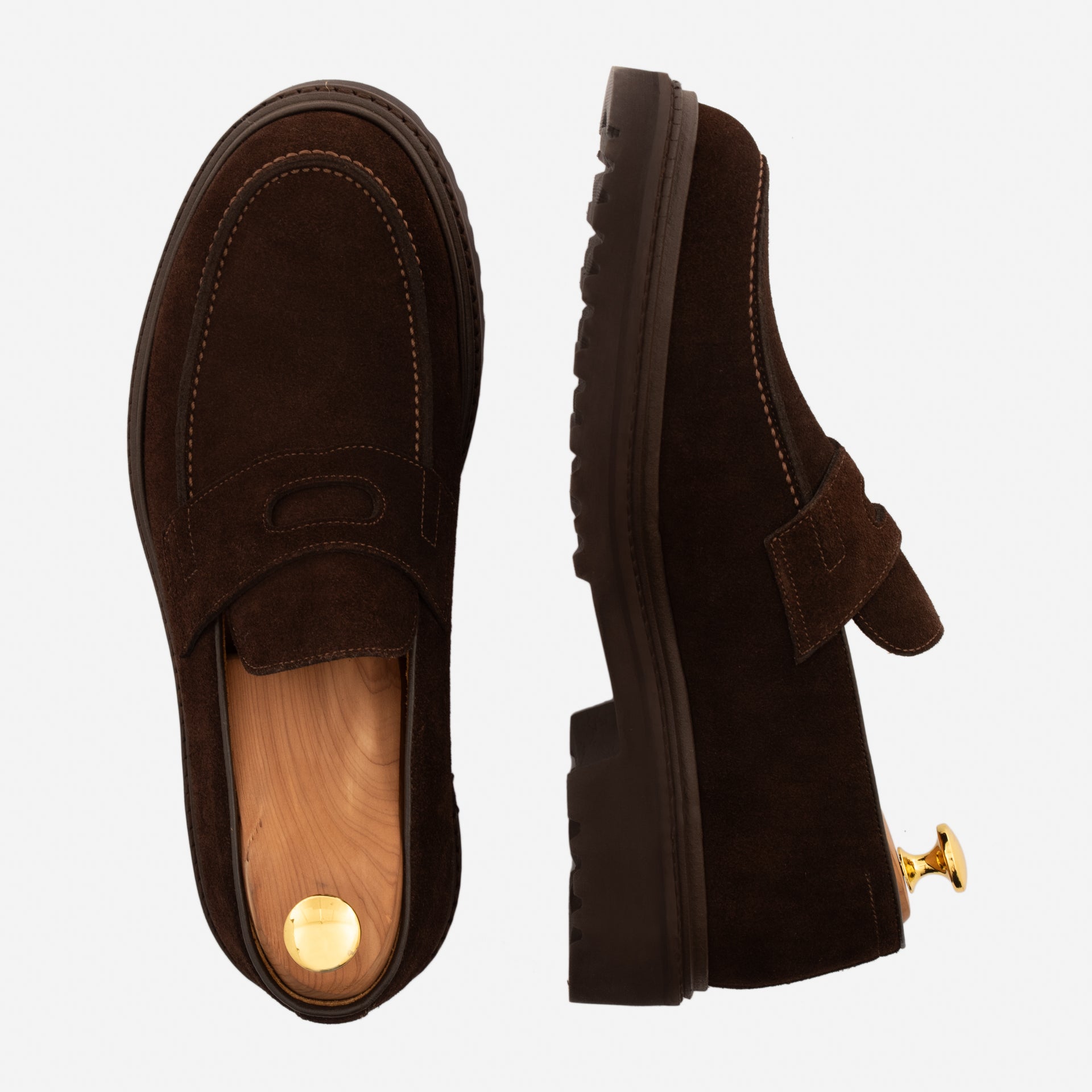 Fuentes Water-Repellent Suede Loafers for Men
