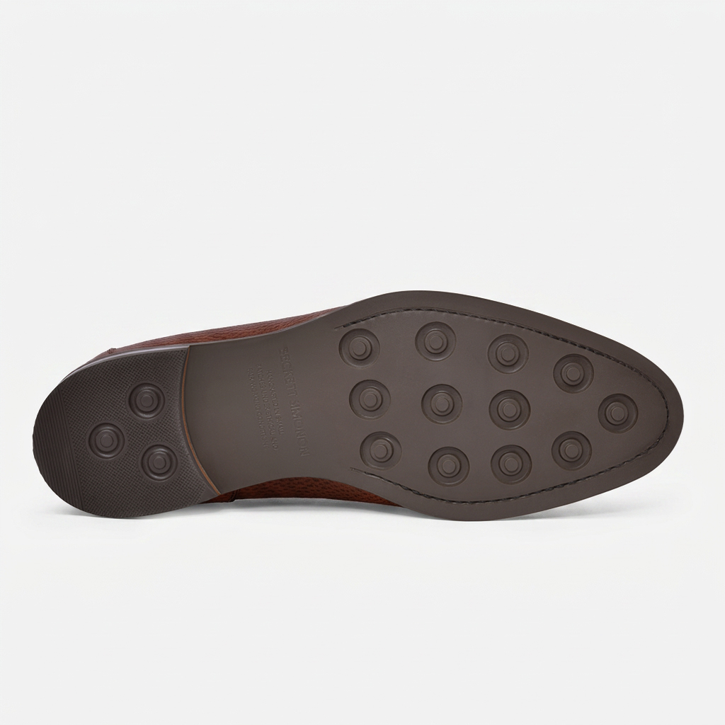 Men's Vincent Belgian Loafers – Premium Pebbled Leather