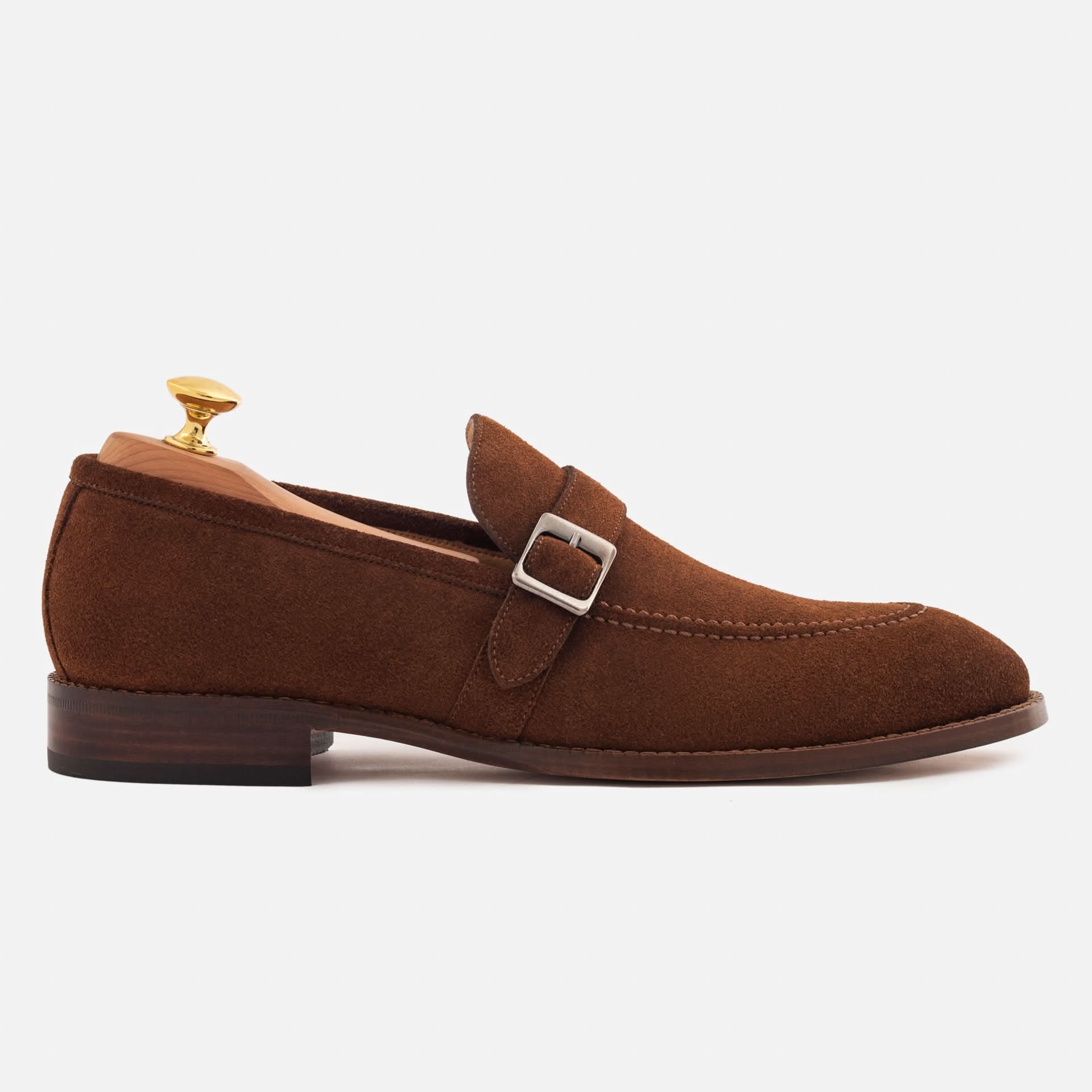 Archie Men’s Belted Loafers – Water-Repellent Suede