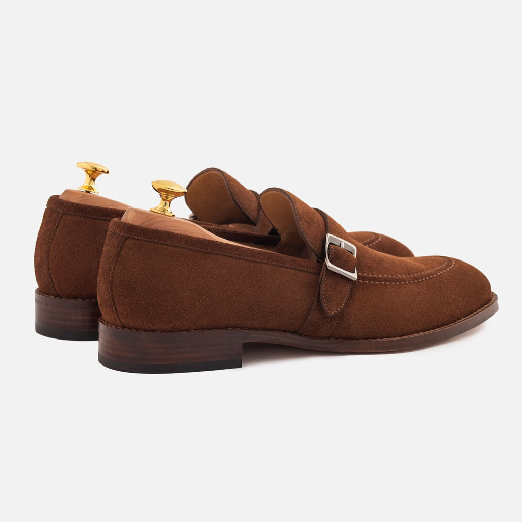 Archie Men’s Belted Loafers – Water-Repellent Suede