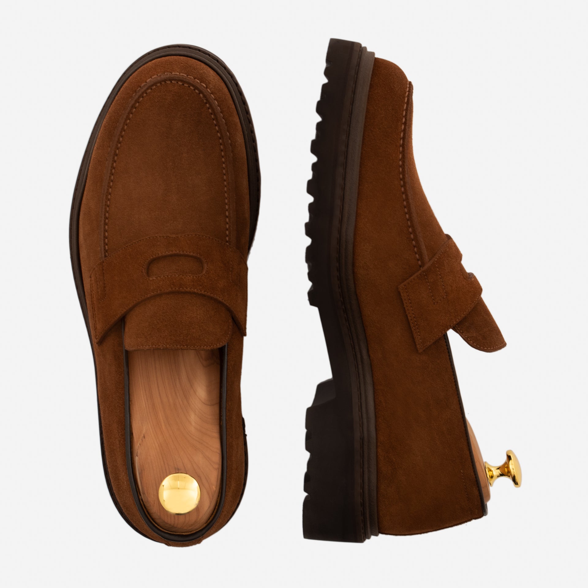 Fuentes Water-Repellent Suede Loafers for Men
