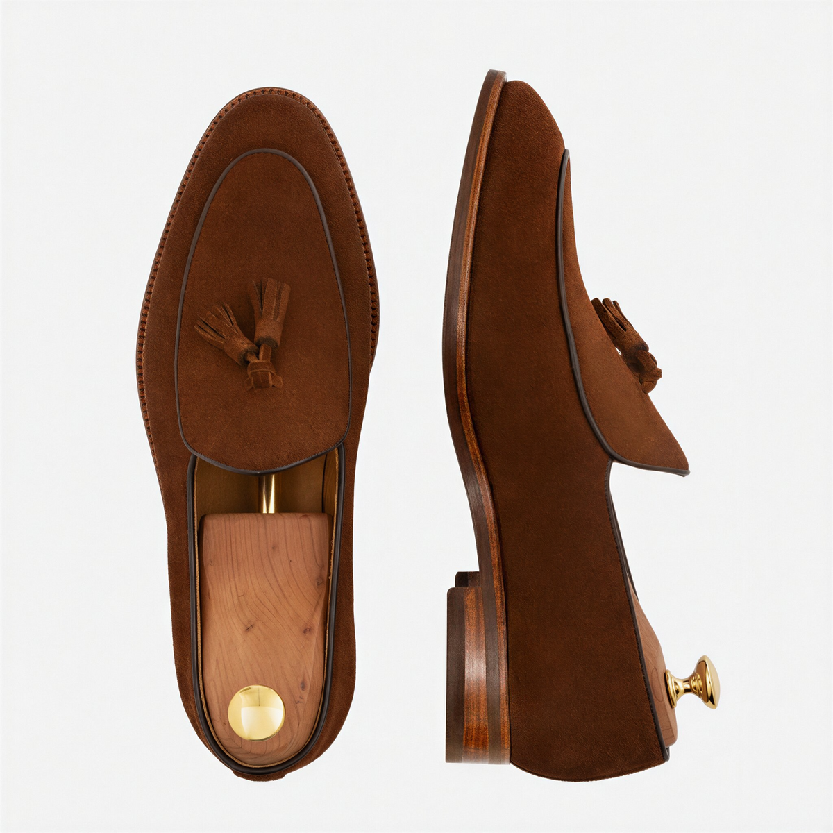 Perry Men’s Belgian Loafers in Water-Repellent Suede