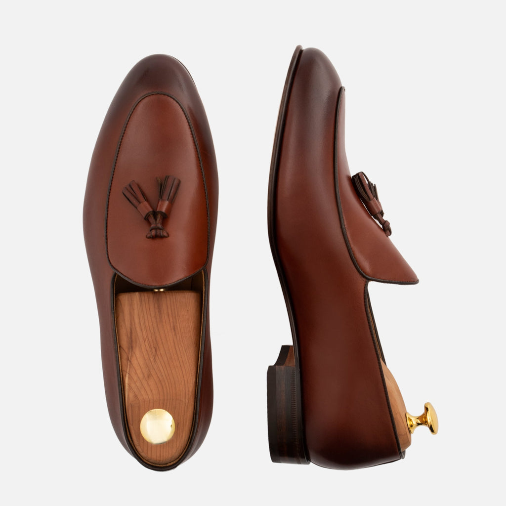 Perry Men's Belgian Loafer in Premium Full-Grain Leather