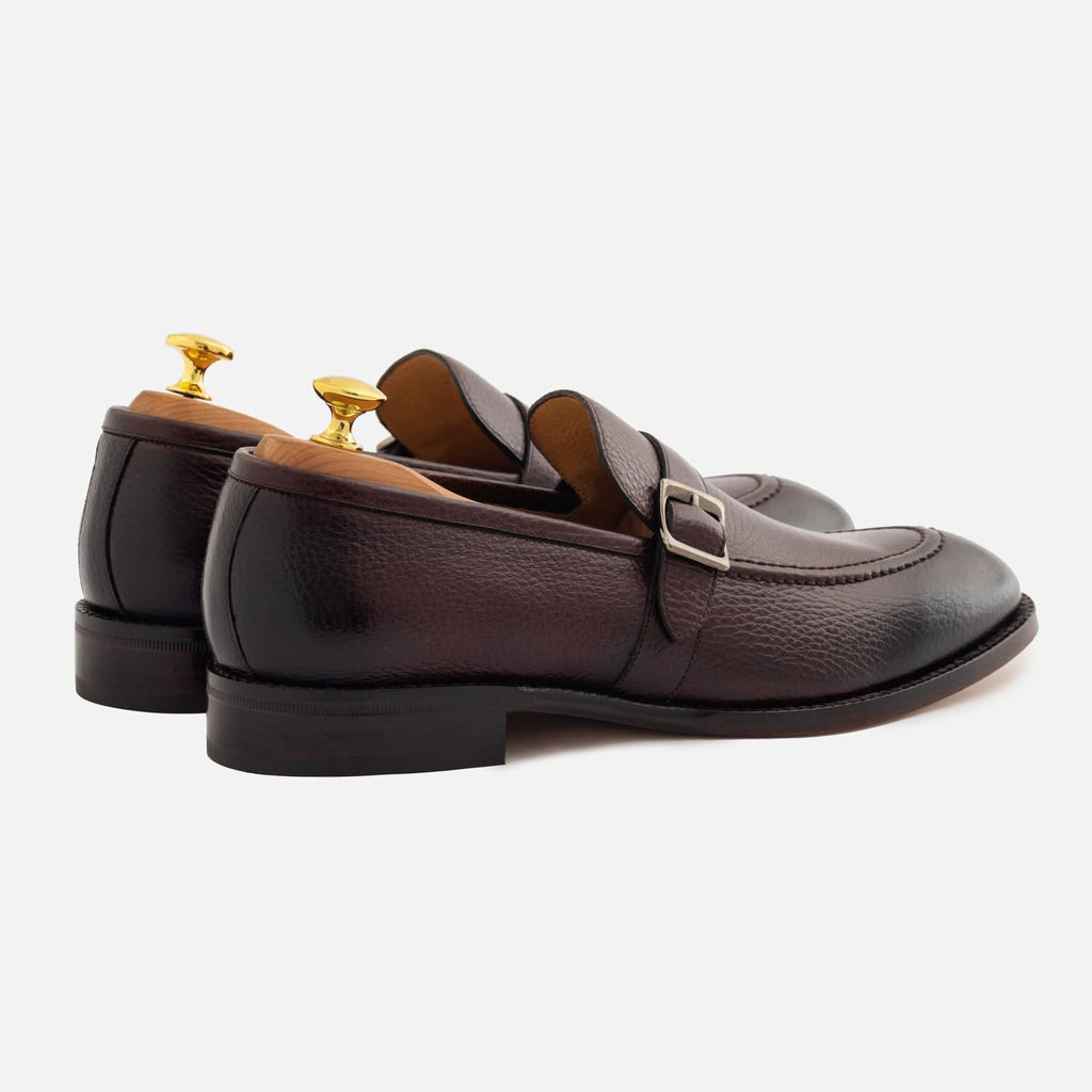 Archie Men’s Pebbled Leather Belted Loafers
