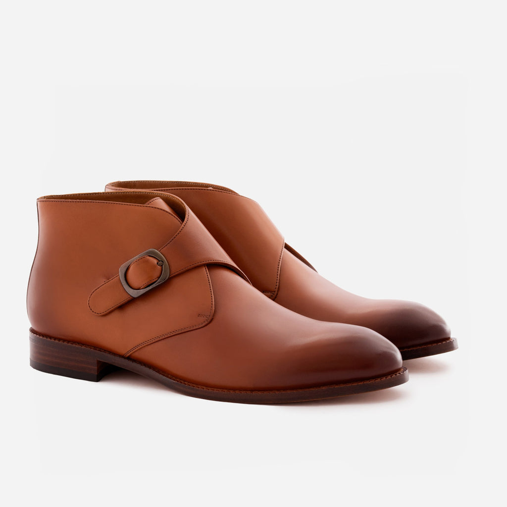 Men’s Gregory Buckle Boots in Premium Full-Grain Leather
