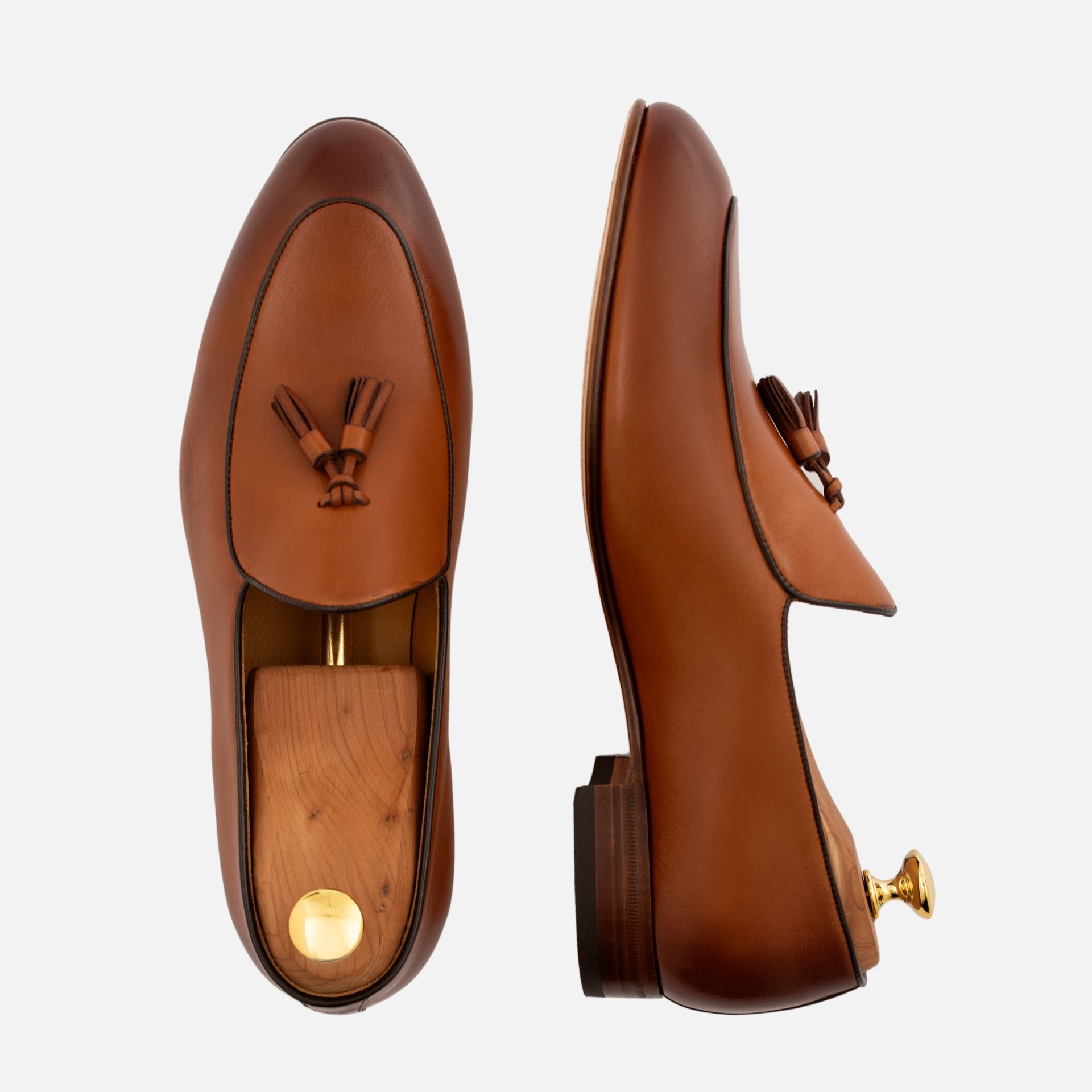 Perry Men's Belgian Loafer in Premium Full-Grain Leather